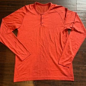 Lululemon Mens Vented Long Sleeve Button Shirt
